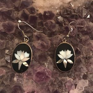 Vintage Mexico Alpaca Earrings